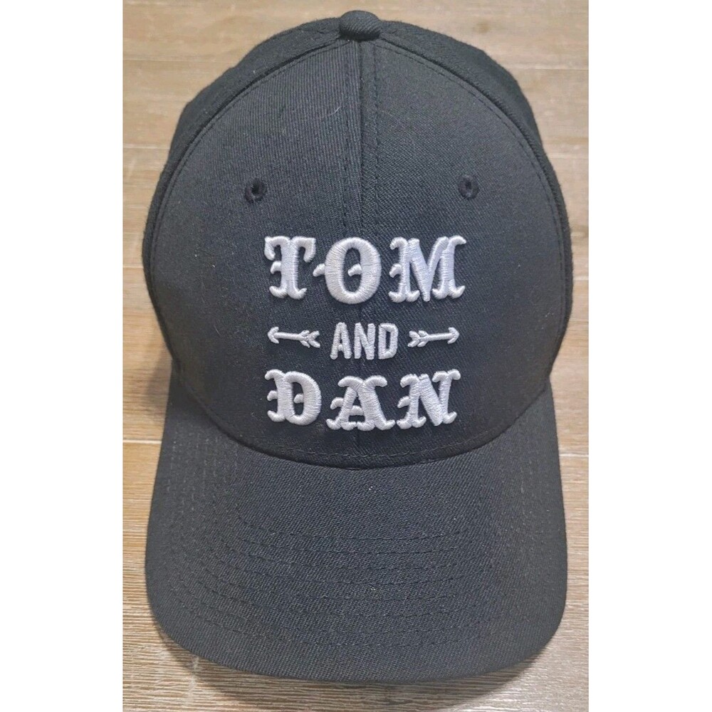 Tom & Dan Show Hat Wool Black Snapback A Mediocre Time Cap Under Brim Design